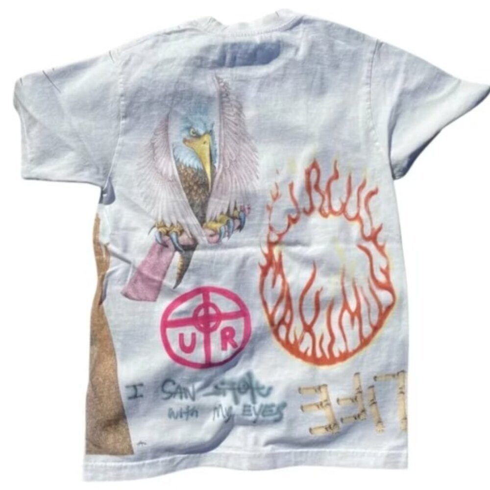 Travis Scott Utopia 2024 MetLife Tournee White Tee Size XXL **NEW**